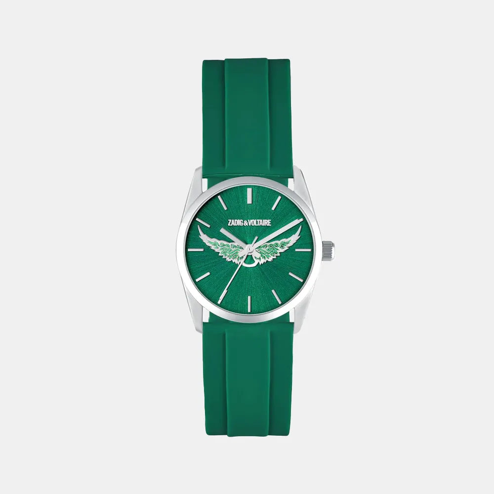 ZADIG & VOLTAIRE Montre ZADIG & VOLTAIRE Femme en Silicone Vert ZVW1106