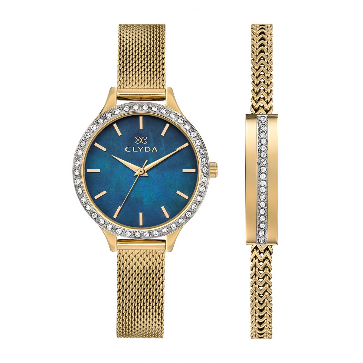 CLYDA Montre CLYDA Coffret Montre et Bijoux Femme CLA0772PDIX