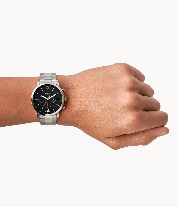 FOSSIL Montre FOSSIL Homme Neutra Chronographe en Acier FS5384