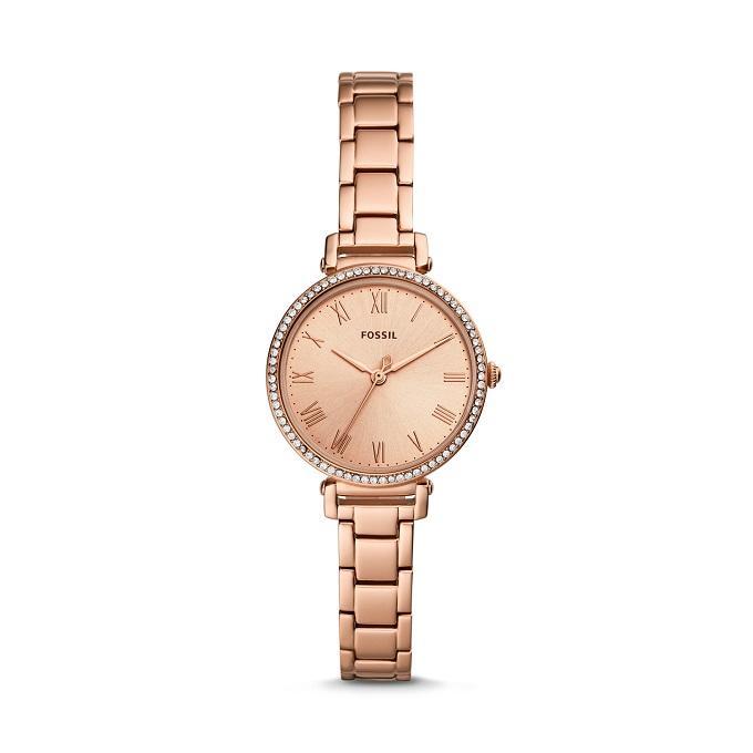FOSSIL Montre FOSSIL Kinsey Femme en Acier Doré Rose ES4447
