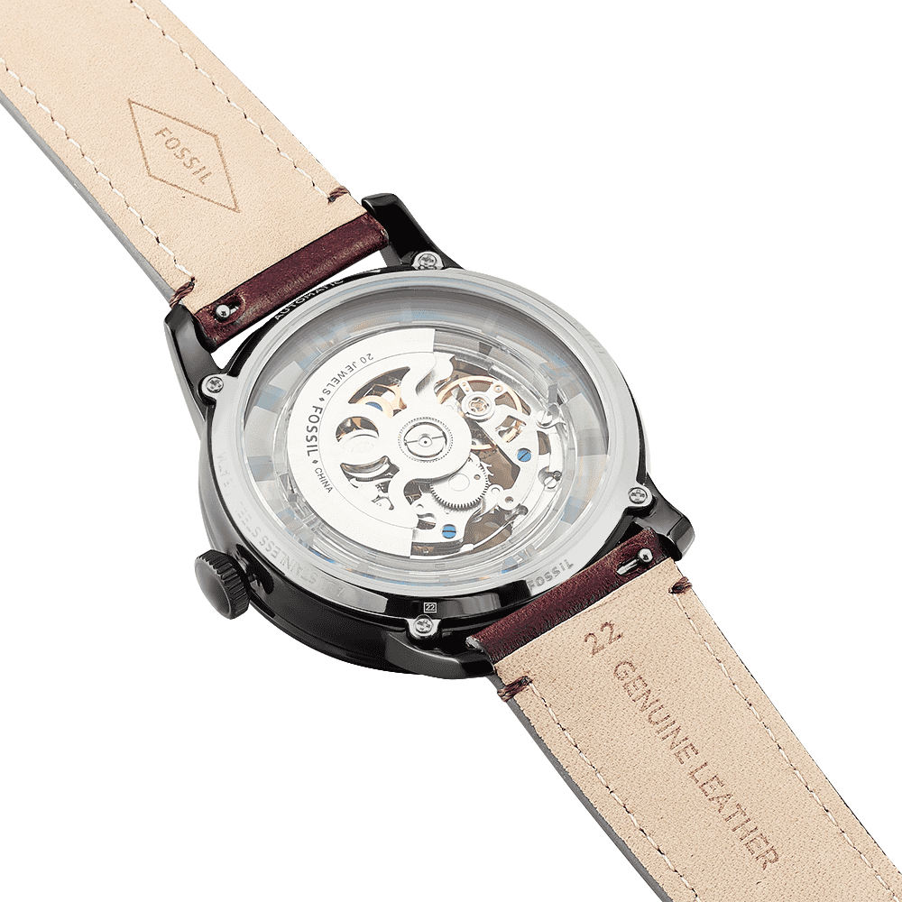 Montre Townsman Homme Automatique en Cuir Brun ME3098 Tempka