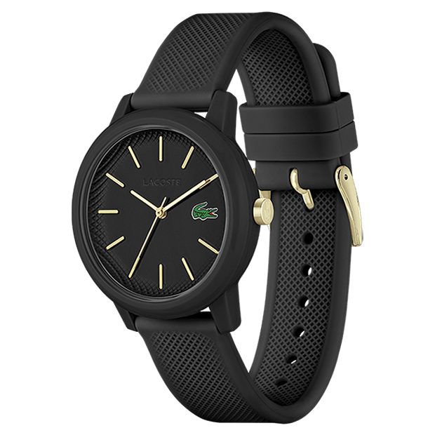 LACOSTE Montre LACOSTE 12.12 Femme en Silicone Noir 2001212