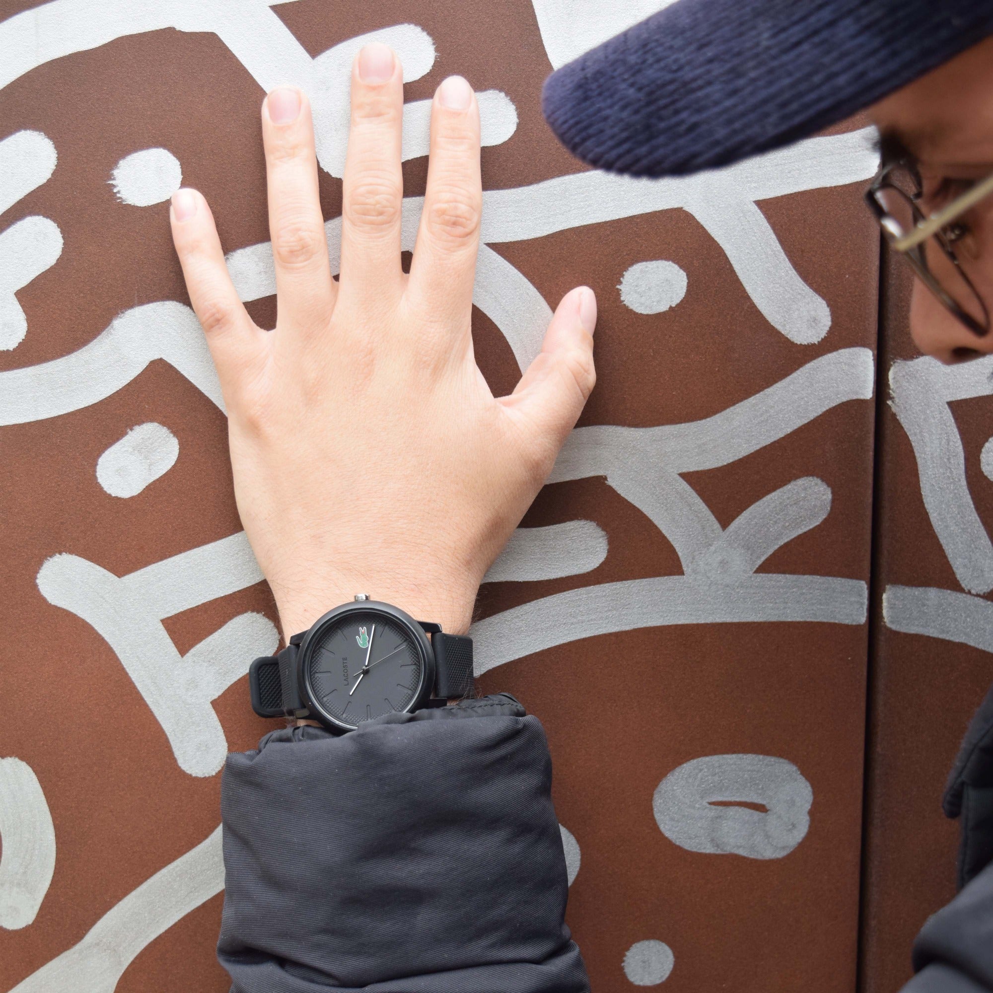 LACOSTE Montre LACOSTE 12.12 Homme en Silicone Noir 2011171