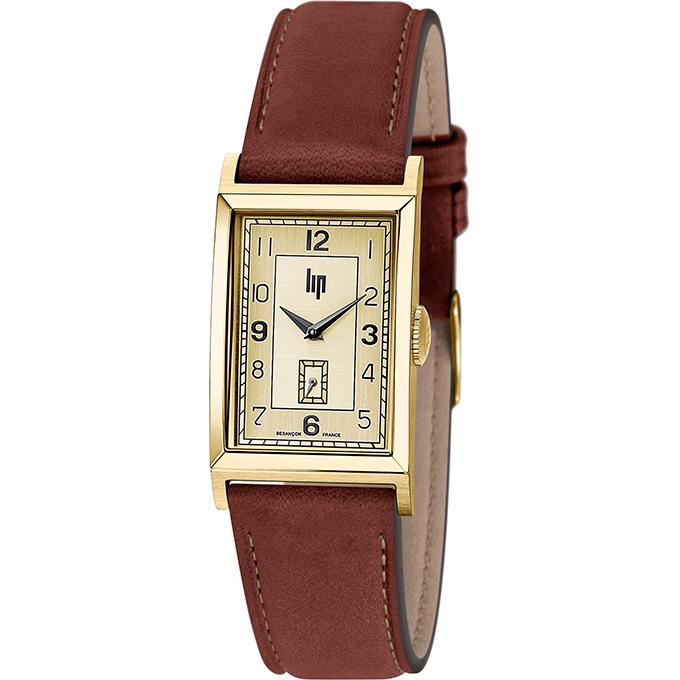 LIP Montre LIP Churchill T18 Unisexe en Cuir Marron T18671014