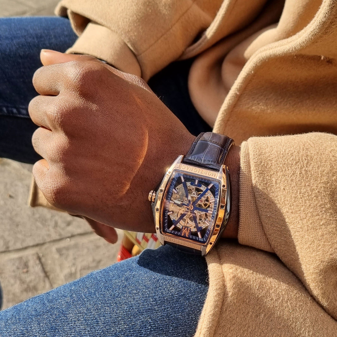 Montre MONTIGNAC Automatic Homme en Cuir MOW412