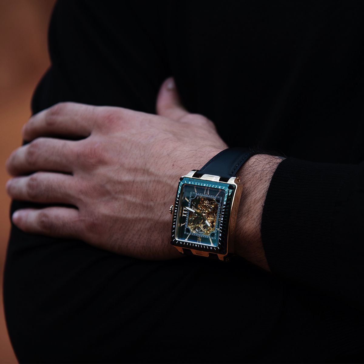 MONTIGNAC Montre MONTIGNAC Homme Automatique en Cuir MOW604