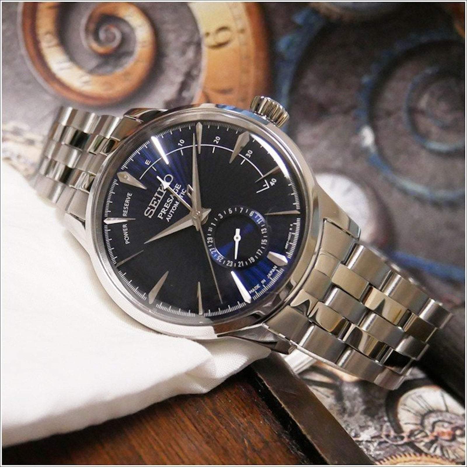 SEIKO Montre SEIKO Presage Cocktail Automatique Homme avec Réserve de Marche SSA347J1