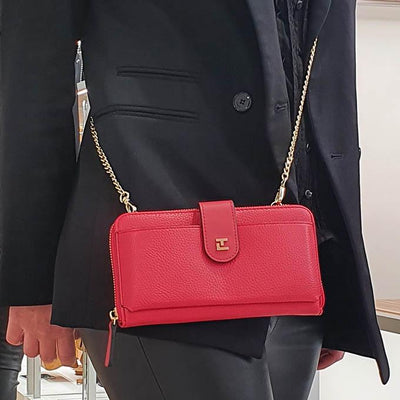 TED LAPIDUS MAROQUINERIE Pochette TED LAPIDUS Compagnon TLMQ1510ROUGE