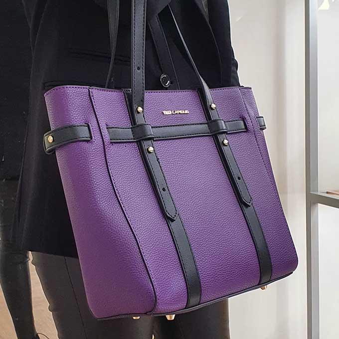 TED LAPIDUS Sac à Main TED LAPIDUS Judith TLUU7522VIOLET/NOIR