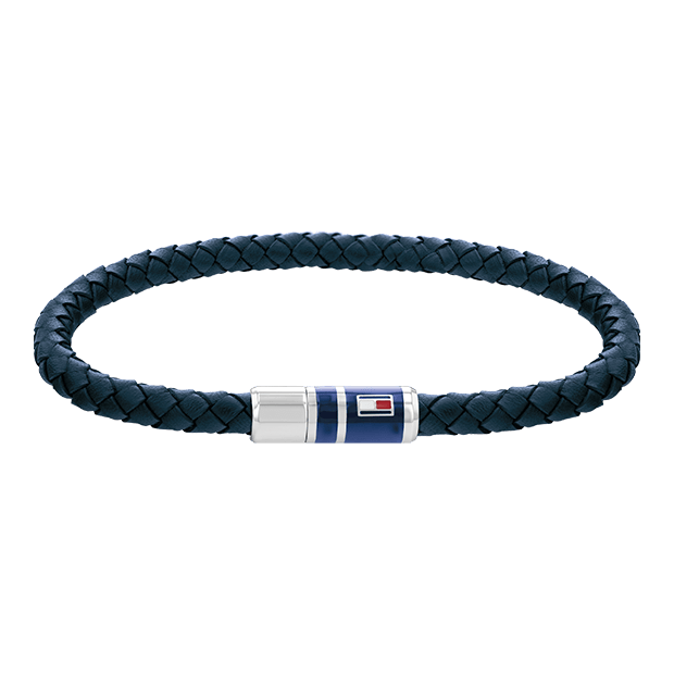 TOMMY HILFIGER BIJOUX Bracelet TOMMY HILFIGER BIJOUX Homme en Cuir Bleu 2790294
